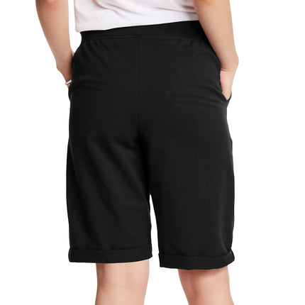 Hanes Women's French Terry Bermuda Short - Black -