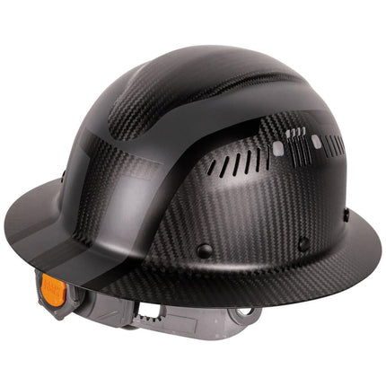 Klein Carbon Fiber Full Brim Hard Hat, Spartan