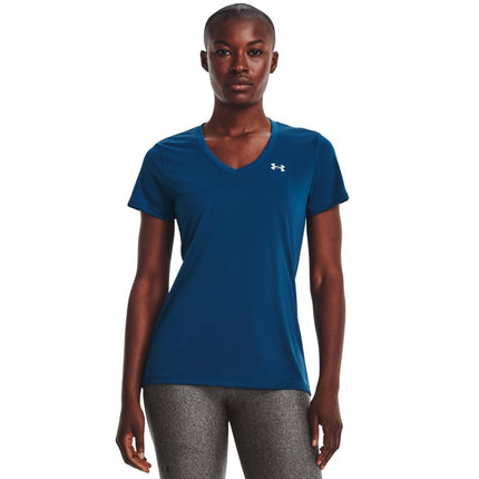 Camiseta Under Armour Tech sólida para mujer, azul, talla XS