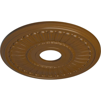 Ekena Millwork CM16MLSTF 16" OD X 3 5/8" ID X 3/4" P Melonie Ceiling Medallion fits Canopies up to 6 3/8", Smokey Topaz