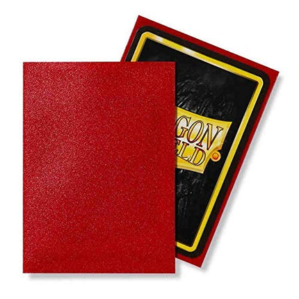 10 Packs Dragon Shield Matte Ruby Standard Size 100 ct Card Sleeves Display Case