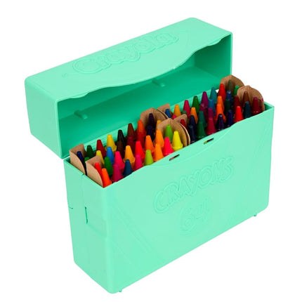 Crayola 64 Count Crayons, with Limited Edition Colors & Plastic Case, Coloring Set, Gift for Kids Ages 3 & Up