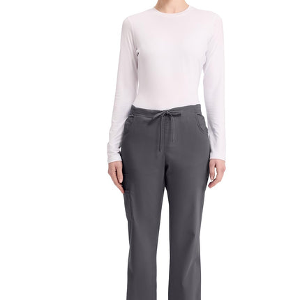 Pantalon cargo Dickies EDS Signature pour femme, avec cordon de serrage en popeline brossée douce 86206, étain, grande et haute
