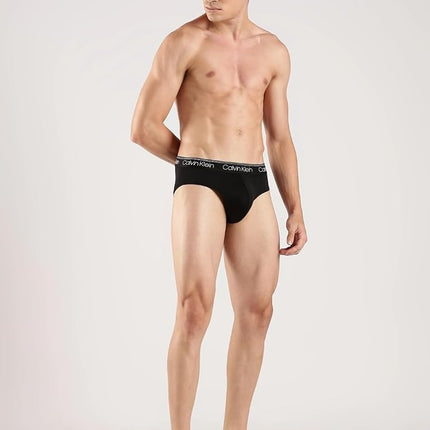 Calvin Klein Men 3 Pack Micro Stretch Wicking Hip Brief NB2568 - - Medium