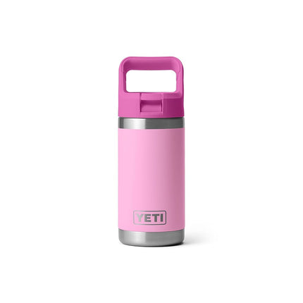YETI Rambler Jr. 12 oz Kids Bottle, with Straw Cap, Power Pink/Wildflower