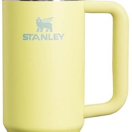 STANLEY Quencher H2.0 Vaso con asa y popote 30 oz | Tapa giratoria de 3 posiciones | Compatible con portavasos para viajar | Vaso de acero inoxidable aislado | Sin BPA | Pomelo