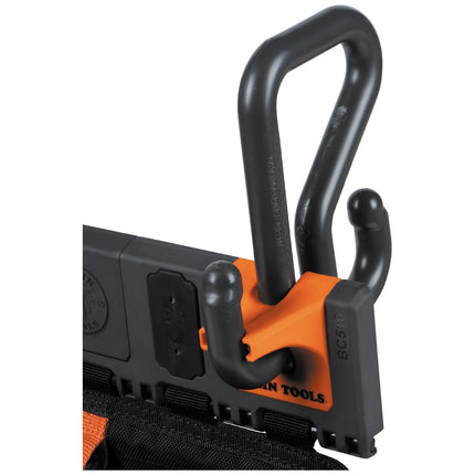 Klein Tools BC510S Bucket Work Center Hardware Tool Pouch with Carabiner, Magnetic, S Hook Rail System Accessory for Lineman Tools