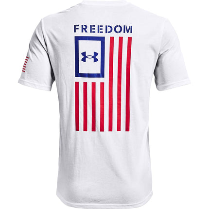 Under Armour Men's New Freedom Flag T-Shirt, White (101)/Royal, Medium