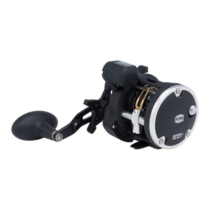 PENN Rival™ Level Wind, Fishing Reel, Conventional Reels, Sea - Boat and Kayak Fishing Reel - Heavy Duty Saltwater Reel for Cod, Bass, Flatfish, Rays, Tope, Pollack, Black/Silver, 30LC | Right Hand