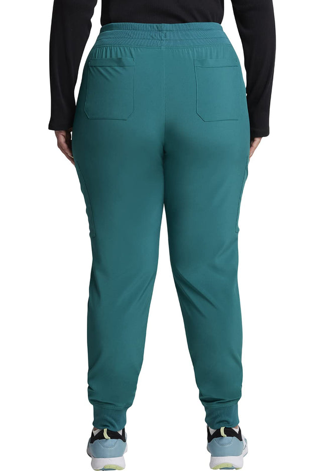 Dickies EDS Essentials Jogger Scrubs for Women, Drawstring Scrub Pants Plus Size DK065P, 2XL Petite, Hunter Green