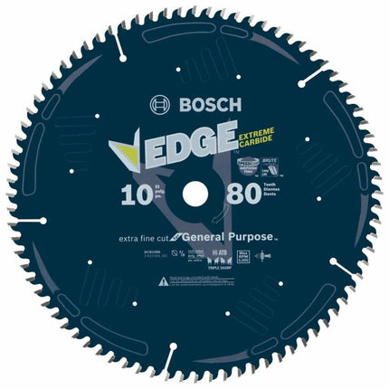 BOSCH DCB1080 10 in. 80 Tooth Edge Circular Saw Bl