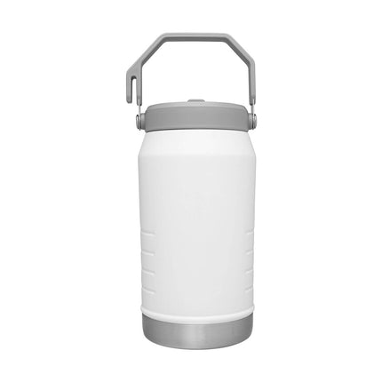 STANLEY IceFlow Gourde Isotherme en Acier Inoxydable avec Paille, Bouteille d'Eau Isotherme sous Vide pour la Maison et le Bureau, Gobelet Réutilisable avec Paille Anti-fuite, Polar, 1,9 L