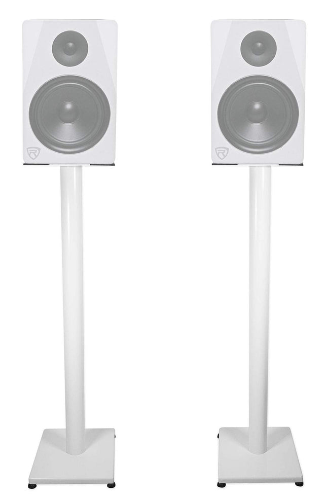 Rockville Pair RS37W V2 37" Steel Bookshelf Speake