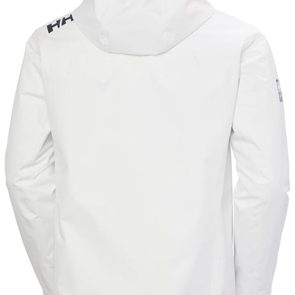 Helly Hansen Men's Crew Hooded Midlayer Jacket 2, White, 2XL