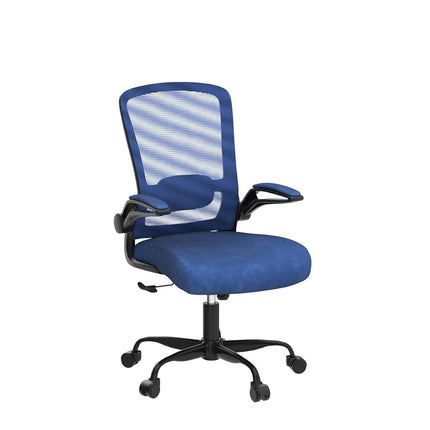 Office Chair, Ergonomic Desk Chair with Adjustable Lumbar Support, High Back Mesh Computer Chair with Flip-up Armrests-BIFMA Passed Task Chairs (Modern, Royal Blue)