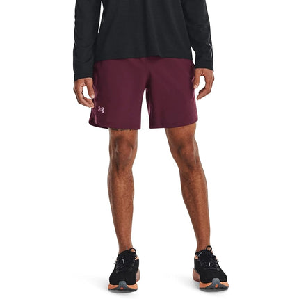 Under Armour Mens Launch 7 Shorts Maroon S