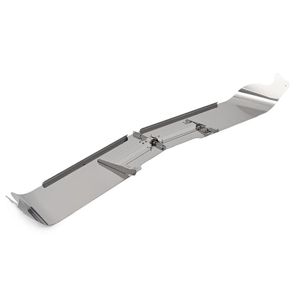 ALMULOO Roof Sunvisor Compatible with Mack CH, CX, Granite, Vision, Without Roof Fairing, Drop Sun Visor 304 Stainless Steel Silvery
