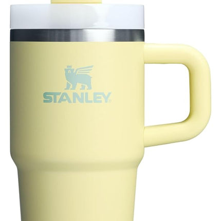 STANLEY Quencher H2.0 Tumbler with Handle and Straw, 3-Mode Flowstate Lid, Travel Cup Holder Compatible, Insulated Stainless Steel, BPA-Free, 0.4 Litre, Tangerine Colour