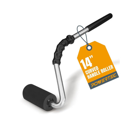 POWERTEC 71011 Curved Handle J Roller with Rubber 