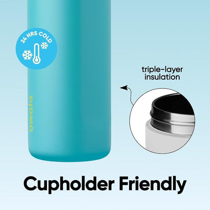 Owala FreeSip Insulated Stainless Steel Water Bottle, 710ml, Summer Sweetness