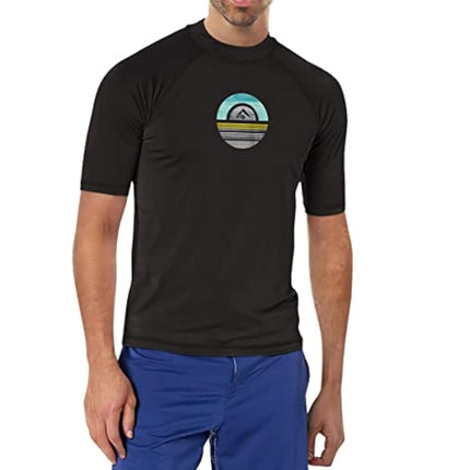Kanu Surf Maillot de bain anti-UV à manches courtes pour homme Mercury UPF 50+, Avalon Black, Small