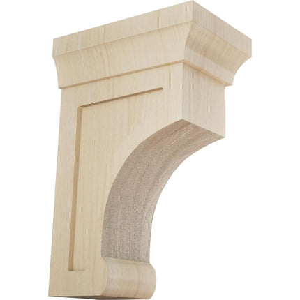 Ekena BKTW02X04X06GORW 2 1/2-Inch Width x 4-Inch Depth x 6-Inch Height Small Gomez Wood Bracket - Rubber Wood
