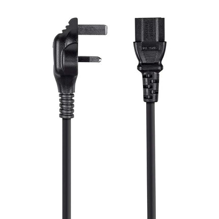 Monoprice 107691 6-Feet 18AWG England Power Cord Cable, H05VV-F NEMA C13, Black