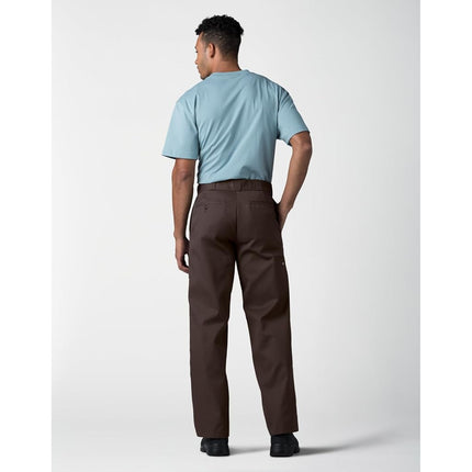 Dickies Men's Loose Fit Double Knee Work Pants, Dark Brown, 30W x 30L