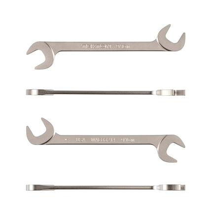 TEKTON 9/16 Inch Angle Head Open End Wrench | WAE83214 | Made in USA