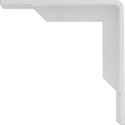 Ekena Millwork BKTM02X08X08STHWH Steel Bracket Stockport, 2"W x 8"D x 8"H, Hammered White