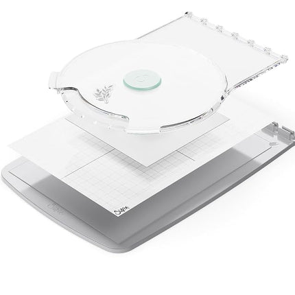 Sizzix Stamp & Spin Tool - Accessory to Stencil & Stamp Tool - 360° Stamping, Rotating Press, Precise Alignment