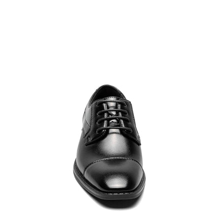 STACY ADAMS Unisex-Child Kallum Cap Toe Oxford, Black, 5.5 Big Kid