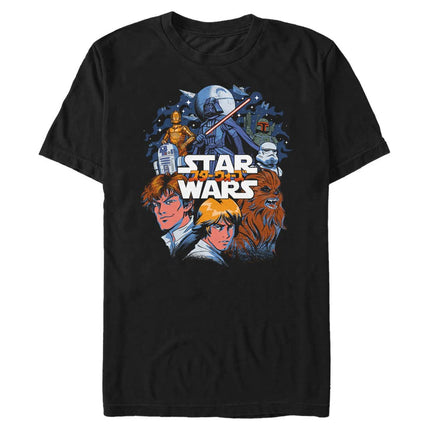STAR WARS Men's T-Shirt, Black, Medium