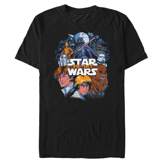 STAR WARS Men's T-Shirt, Black, Medium
