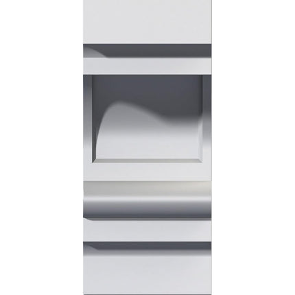Ekena BKT03X04X08DI Endurathane 3 1/2" W x 4 1/4" D x 8" H Diane Bracket, Primed