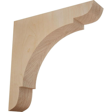 Ekena BKTW01X08X08OLMA 1 3/4-Inch Width x 8-Inch Depth x 8-Inch Height Medium Olympic Wood Bracket - Maple