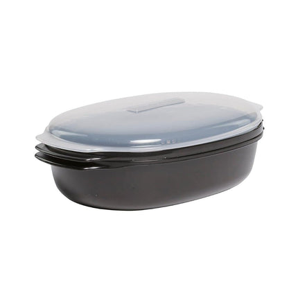 Cuiseur vapeur universel pour micro-ondes Whirlpool W10660052, 34,9 cm x 21,6 cm x 13,3 cm, noir