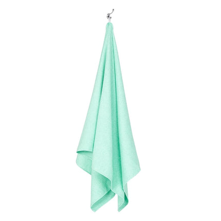 Dock & Bay Beach Towel - Quick Dry, Sand Free - Compact, Lightweight - 100% Recycled - Includes Bag - Essential - Rainforest Green, Extra Large (200x90cm, 78x35)