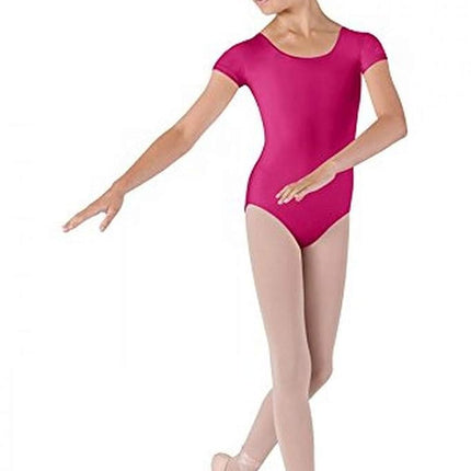 Bloch Dance Girls Dujour Microlux Short Sleeve Leo
