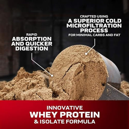 Whey Protein Powder, MuscleTech Nitro-Tech Whey Gold Protein Powder, Whey Protein Isolate Smoothie Mix, Protein Powder for Women and Men, Vanilla Protein Powder, 999 g (31 Servings)