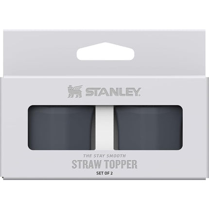 STANLEY Quencher Stay Smooth Anti-Pucker Straw Topper 2-Pack | Ergonomic Sip Through Straw Cap for Tumbler with Handle | Silicone Accessory for Drinking Cup | BPA-Free | Twilight