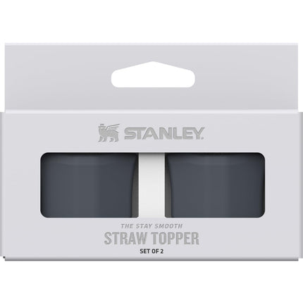 STANLEY Quencher Stay Smooth Anti-Pucker Straw Topper 2-Pack | Ergonomic Sip Through Straw Cap for Tumbler with Handle | Silicone Accessory for Drinking Cup | BPA-Free | Twilight