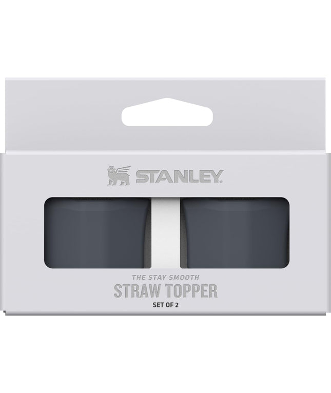 STANLEY Quencher Stay Smooth Anti-Pucker Straw Topper 2-Pack | Ergonomic Sip Through Straw Cap for Tumbler with Handle | Silicone Accessory for Drinking Cup | BPA-Free | Twilight