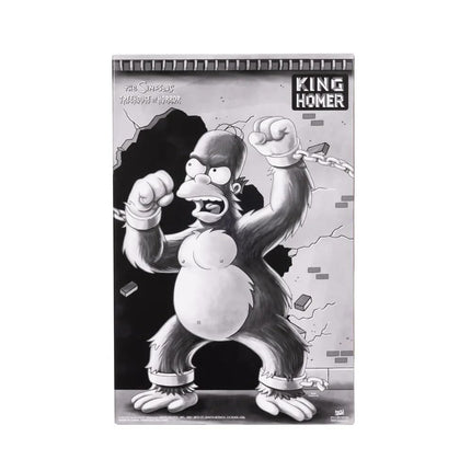 The Simpsons King Homer Collectible Plush by Jakks Pacific, Officially Licensed, 16in / 40cm Tall, Inspired by Treehouse of Horror Episode, Plush Faux Fur and Molded Head, Collector's Packaging