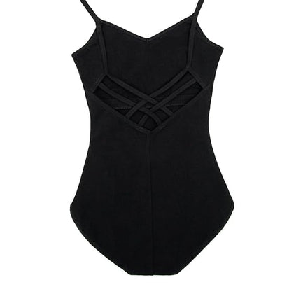 Capezio V-Neck Camisole Leotard XS Black