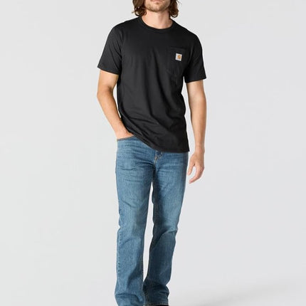 Carhartt Men's Force Relaxed Fit Midweight Short-Sleeve Pocket T-Shirt, Black, XL/Tall