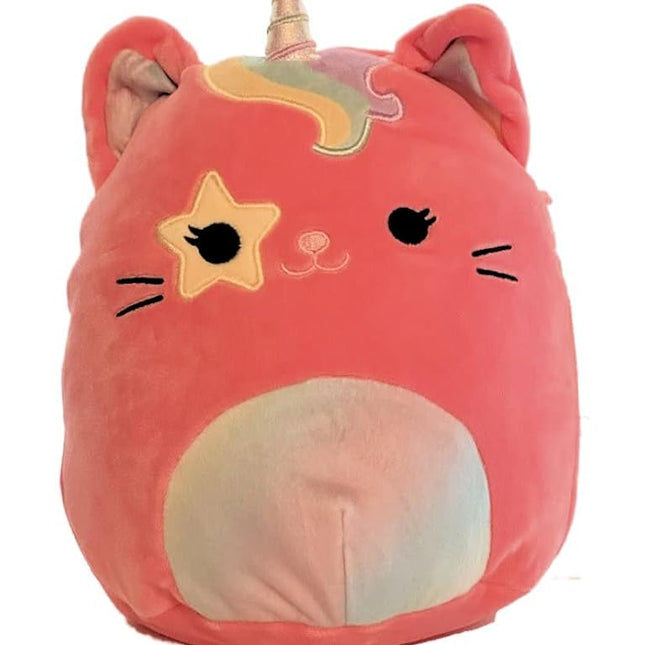 Squishmallows Sienna 5 Inch Hot Pink Caticorn Plush with Yellow Star Over Right Eye and Rainbow Belly and Mane - Stuffed Animal Toy Fantasy