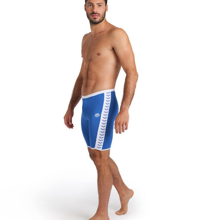 Arena Men's Icons Solid Swim Jammer MaxLife Athletic Swimwear Professional Training Swimsuit Knee Length Sports Bathing Suit