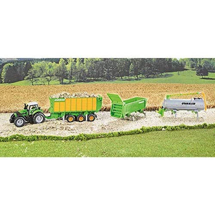 Siku 1856, John Deere 9630 Tractor with Amazone Centaur, 1:87, Metal/Plastic, Green, Folding harrow elements