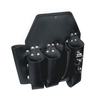 Lineman Tool Pouch, 5-Pocket and Knife Snap, Durable Leather, 25 x 28 cm Klein Tools 5118P5